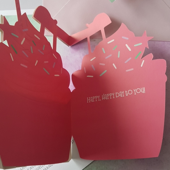 2 pcs C R Gibson Luxury Card Happy Birthday to You (1 Card with Envelope) - Picture 12 of 16